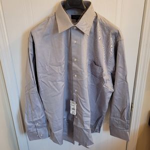 Alfred Sung Men's Button Up Dress Shirt  Size 18 34/35